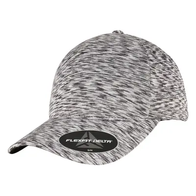 FLEXFIT DELTA UNIPANEL CAP melanžová stříbrná