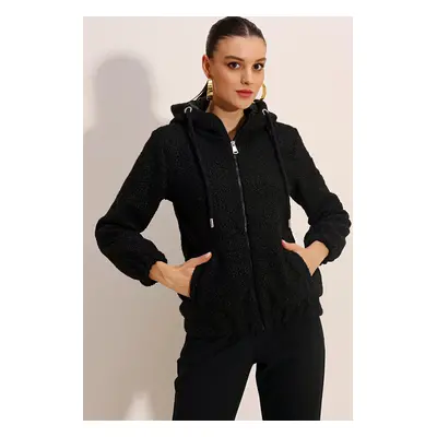 Bigdart Wide Cut Hooded Coat - Black