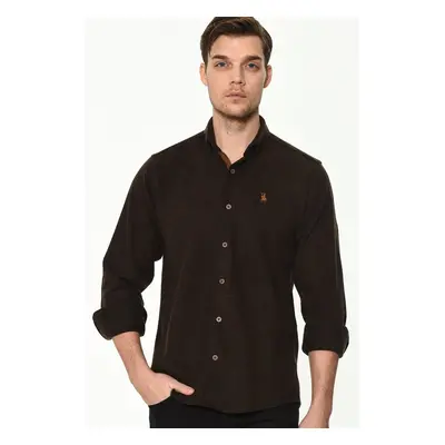 G715 DEWBERRY MEN'S SHIRT-BROWN