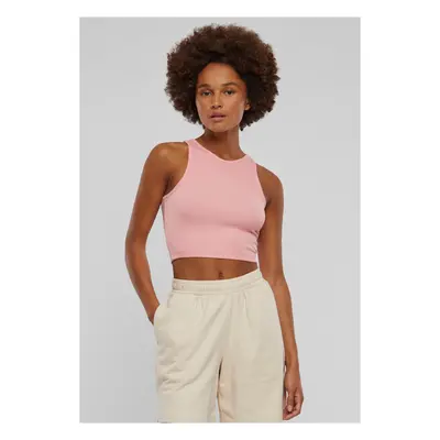 Dámský Cropped Rib Top - růžový