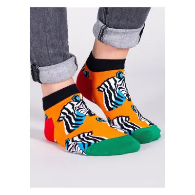 Yoclub Unisex's Ankle Funny Cotton Socks Patterns Colours SKS-0086U-A600