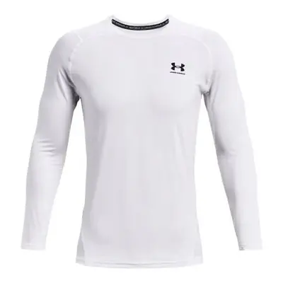 Pánské tričko Under Armour HeatGear Fitted LS White