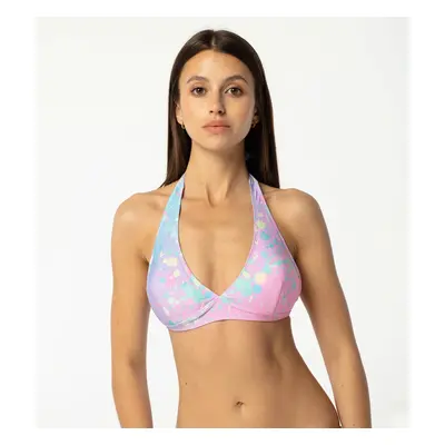 Aloha From Deer Woman's Splashed Halter Neck Bikini Top BTH AFD813