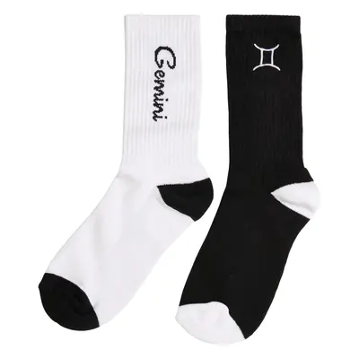 Zodiac Socks 2-Pack černo/bílé gemini