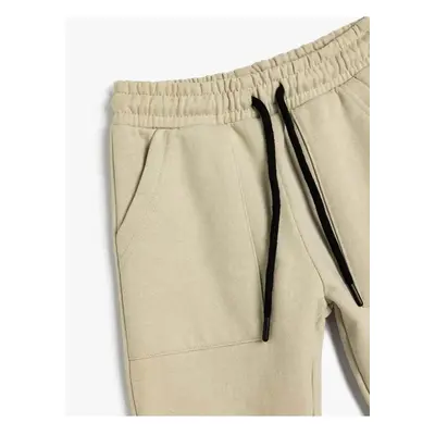 Koton Jogger Sweatpants with Pockets and Tie Waist