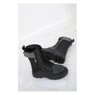 Soho Black Kids Boots & Bootie