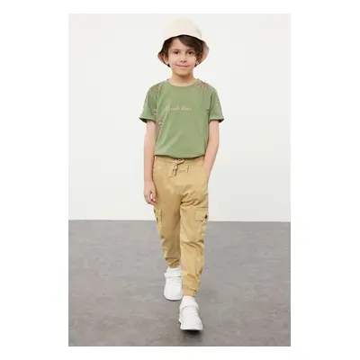 Trendyol Boy's Open Camel Pocket Jogger Woven Trousers