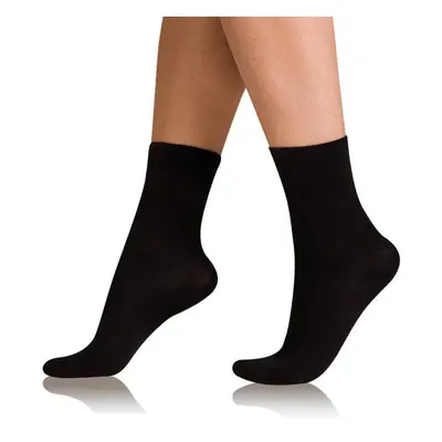 Černé dámské ponožky Bellinda COTTON COMFORT SOCKS