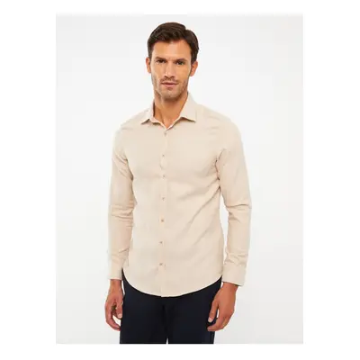 LC Waikiki Slim Fit Long Sleeve Gabardine Men's Shirt