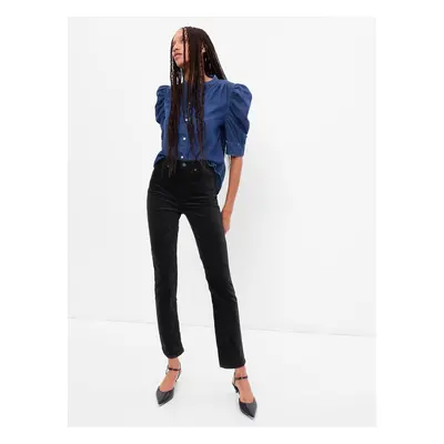 GAP Džíny slim velvet vintage high rise - Dámské