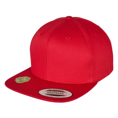 Bio bavlna Snapback červená