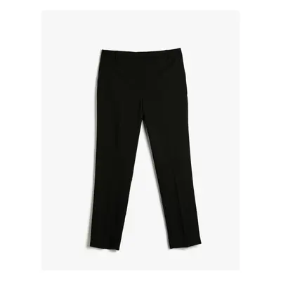 Koton High Waist Cigarette Fabric Trousers