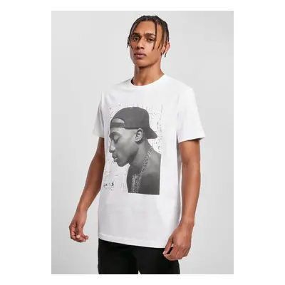 Tupac Cracked Background Tee bílé