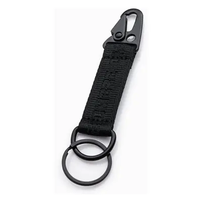 Ombre Men's key ring with snap hook - black