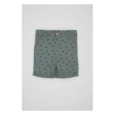 DEFACTO Baby Boy Cactus Patterned Gabardine Shorts