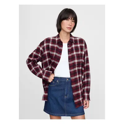 GAP Oversize flanelová košile Big Shirt - Dámské