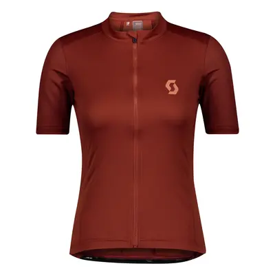 Dámský cyklistický dres Scott Endurance S/Sl Rust Red/Brick Red