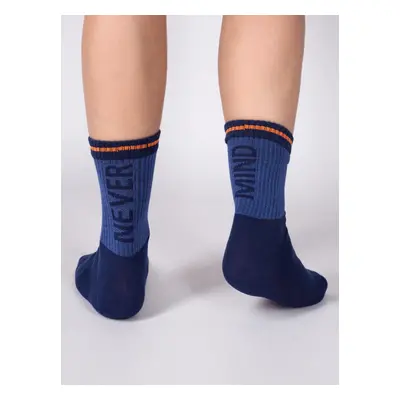 Yoclub Man's Men's Sports Socks SKA-0099F-A400 Navy Blue