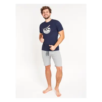 Pánské pyžamo Yoclub Yoclub_Men's_Short_Cotton_Pyjamas_PIA-0031F-A110_Multicolour