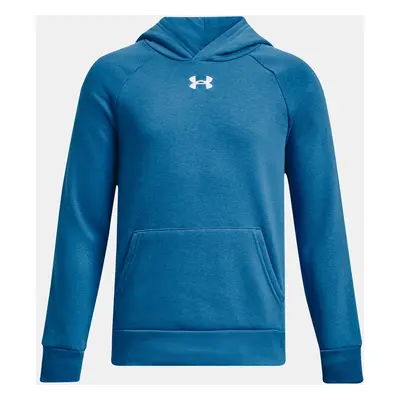 Under Armour Mikina UA Rival Fleece Hoodie-BLU - Kluci