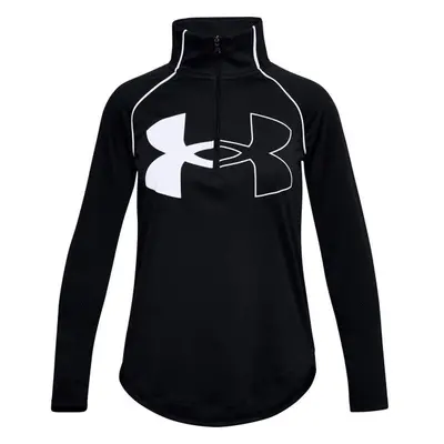 Dívčí tričko Under Armour Tech Graphic Logo Half Zip-BLK