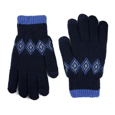 Art Of Polo Man's Gloves Rk22233 Navy Blue