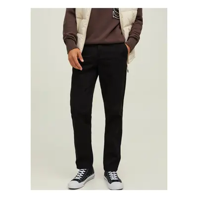 Černé pánské chino kalhoty Jack & Jones Kane - Pánské