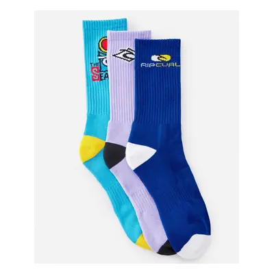 Ponožky Rip Curl RETRO CREW SOCK 3-PK Multico