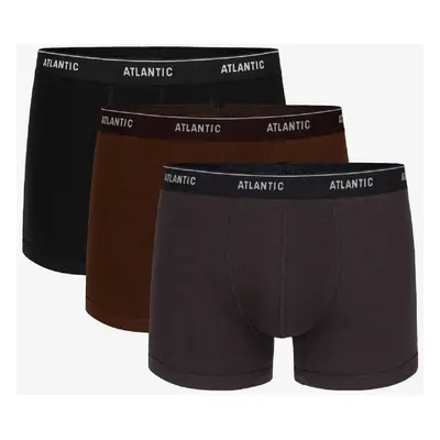 Boxer shorts Atlantic 3MH-179 A'3 S-2XL graphite-black-chocolate