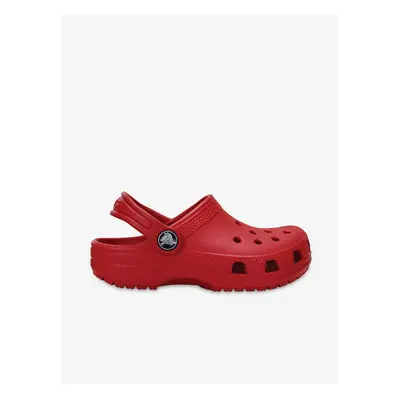 Červené dětské pantofle Crocs - Kluci