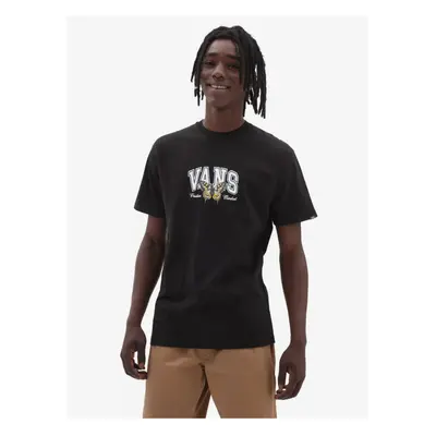 Černé pánské tričko potiskem VANS Positive Mindset SS Tee - Pánské