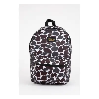 DEFACTO Women's Leopard Patterned School Backpack