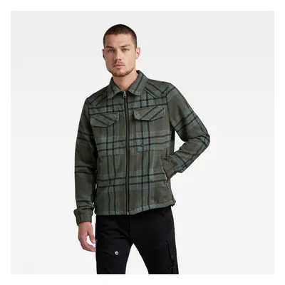 Jacket - G-star Check overshirt jacket green