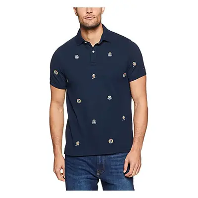 Tommy Hilfiger Polo shirt - CREST EMBROIDERY SLIM POLO blue