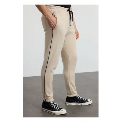 Trendyol Stone Regular/Normal Cut Label Detailed Sweatpants