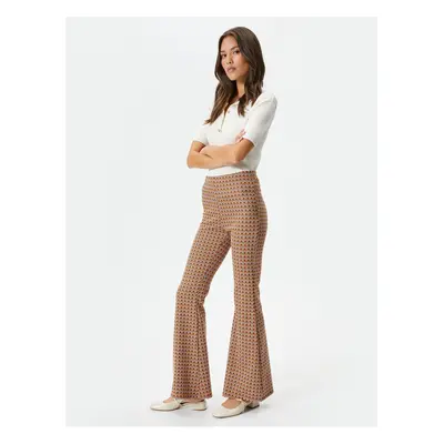 Koton Flare Trousers Standard Waist