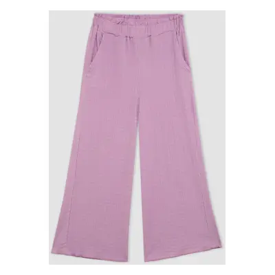 DEFACTO Girl's Wide Leg Wide Leg Crepe Trousers