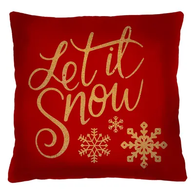 Bertoni Home Unisex's Square Pillow Let It Snow