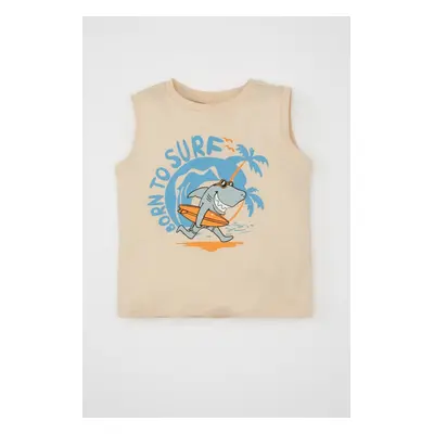 DEFACTO Baby Boy Crew Neck Printed Undershirt