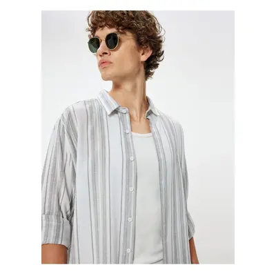 Koton Basic Shirt Long Sleeve Buttoned Cotton