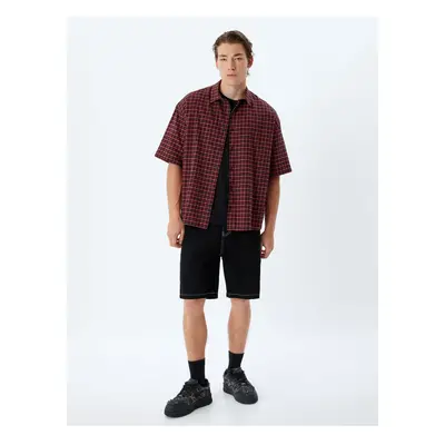 Koton Short Sleeve Shirt Patterned Cotton