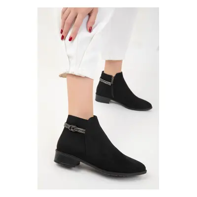 Soho Women's Black Suede Boots & Bootie