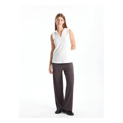 LC Waikiki Lcw Elastic Waist Straight Wide Leg Women's Trousers