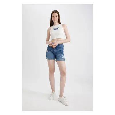 DEFACTO Boyfriend High Waist Jean Shorts