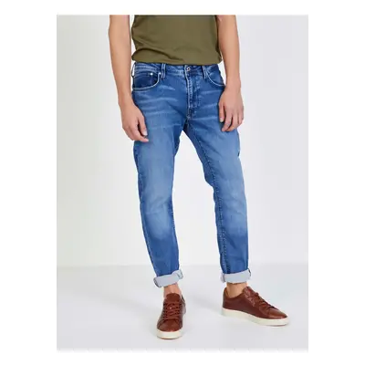 Modré pánské straight fit džíny Pepe Jeans Stanley - Pánské