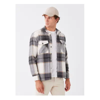 LC Waikiki Regular Fit Long Sleeve Plaid Men's Shirt Jacket