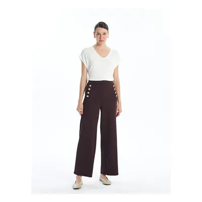 LC Waikiki LCW Elastic Waist Straight Wide Leg Women's Trousers