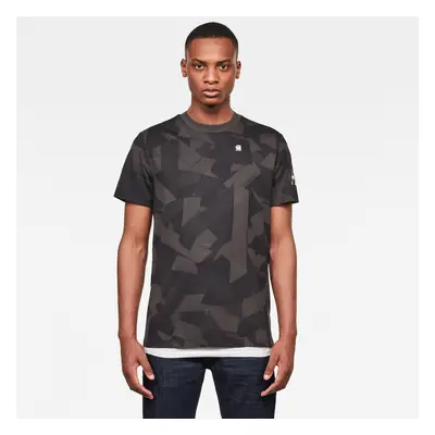 G-STAR T-shirt - Tape Camo AOP R T S\S grey