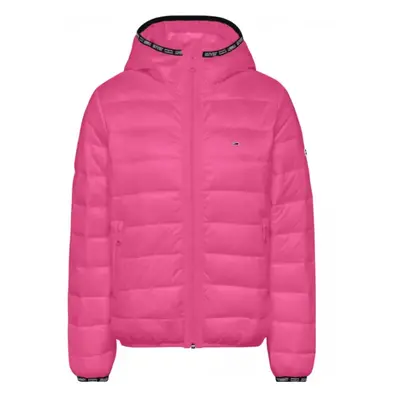 Tommy Jeans Jacket - TJW QUILTED TAPE HOODED JACKET pink