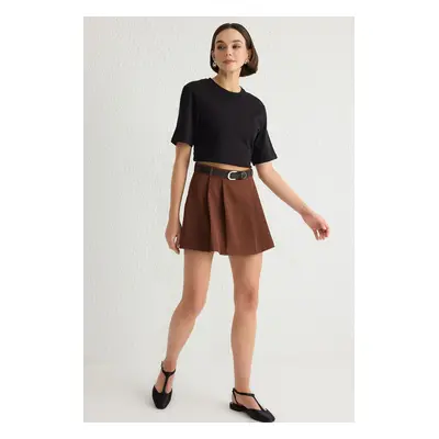 Trendyol Dark Brown Shorts & Bermuda